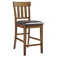 Casual Upholstered Barstool
