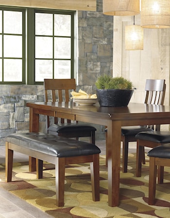 6-Pc Dining Set with Bench