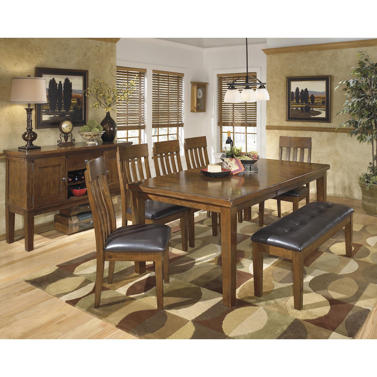 Benchcraft Ralene Rectangular Butterfly Leaf Dining Table