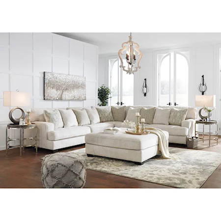 3pc Sectional and ottoman