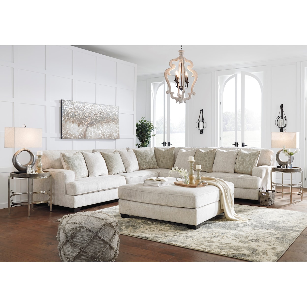 Ashley Signature Design Rawcliffe Oversized Accent Ottoman