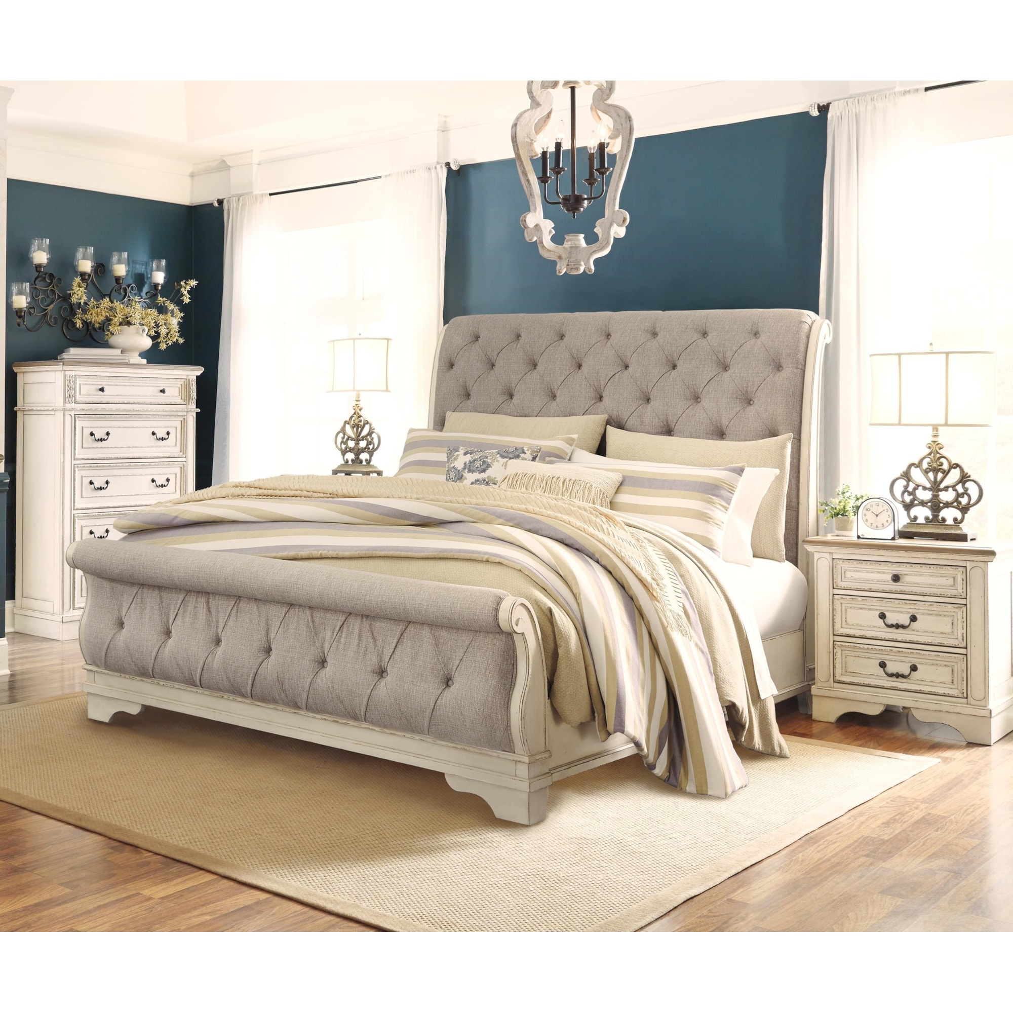 Signature Design by Ashley Realyn 823374397 3 Piece Queen Sleigh Bed, 3