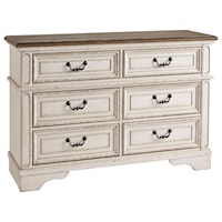Two-Tone 6-Drawer Youth Dresser