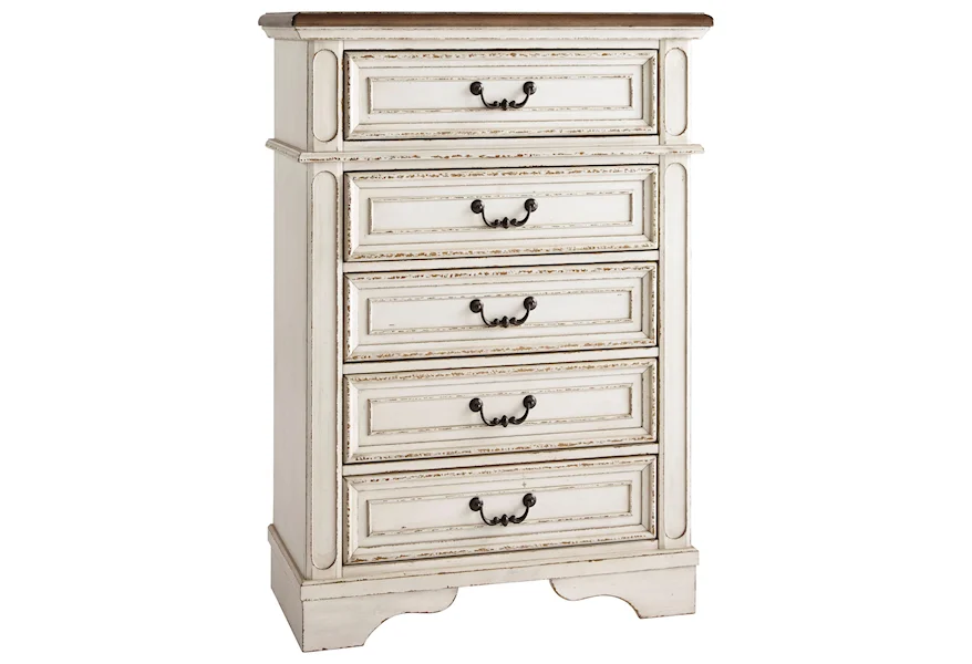 Realyn 5 Drawer Chest by Signature Design by Ashley at HomeWorld Furniture