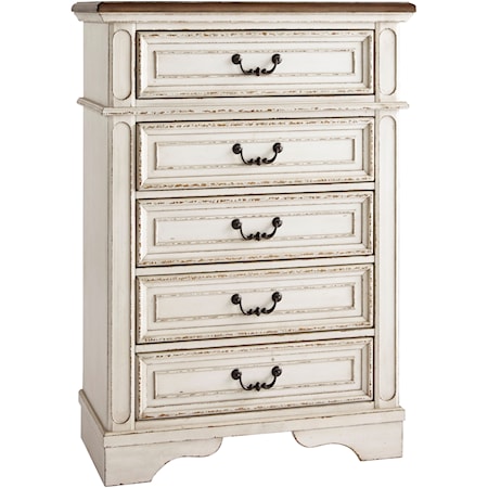 Two-Tone 5-Drawer Chest