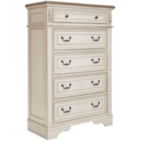 Two-Tone 5-Drawer Chest