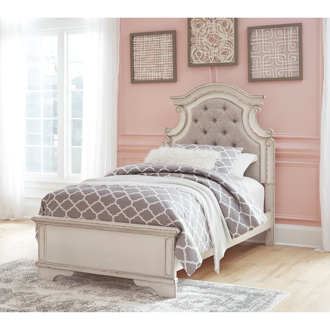 Signature Design by Ashley Realyn Twin Upholstered Panel Bed