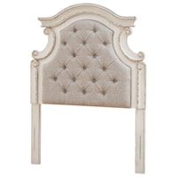 Twin Upholstered Panel Headboard with Button Tufting