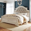 Signature Design 15123 King Upholstered Panel Bed