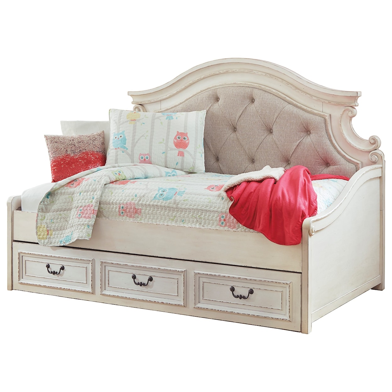 Signature Design by Ashley Realyn Twin Day Bed with Under Bed Storage