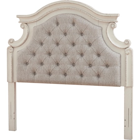 Full Upholstered Panel Headboard with Button Tufting