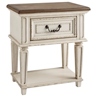 Two-Tone 1-Drawer Nightstand