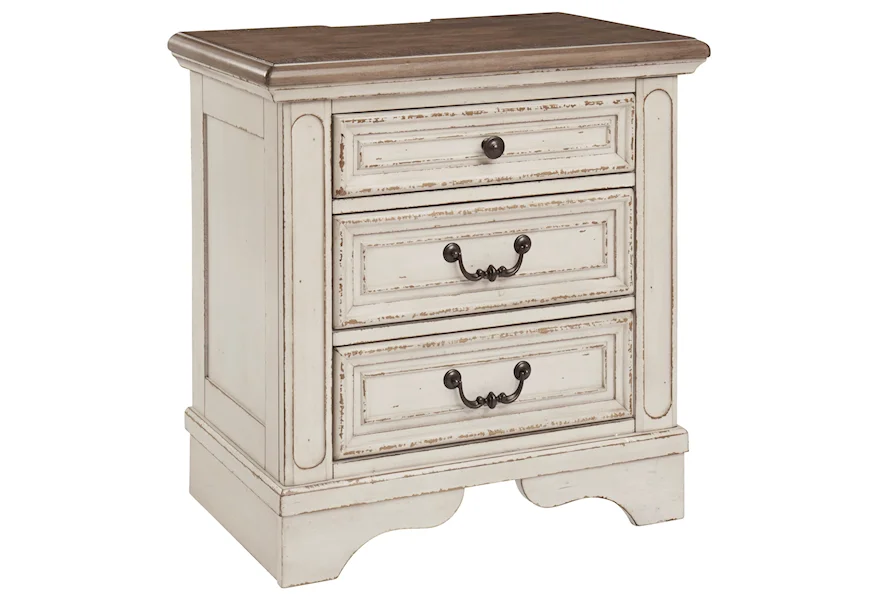 Realyn 3 Drawer Nightstand by Signature Design by Ashley at HomeWorld Furniture