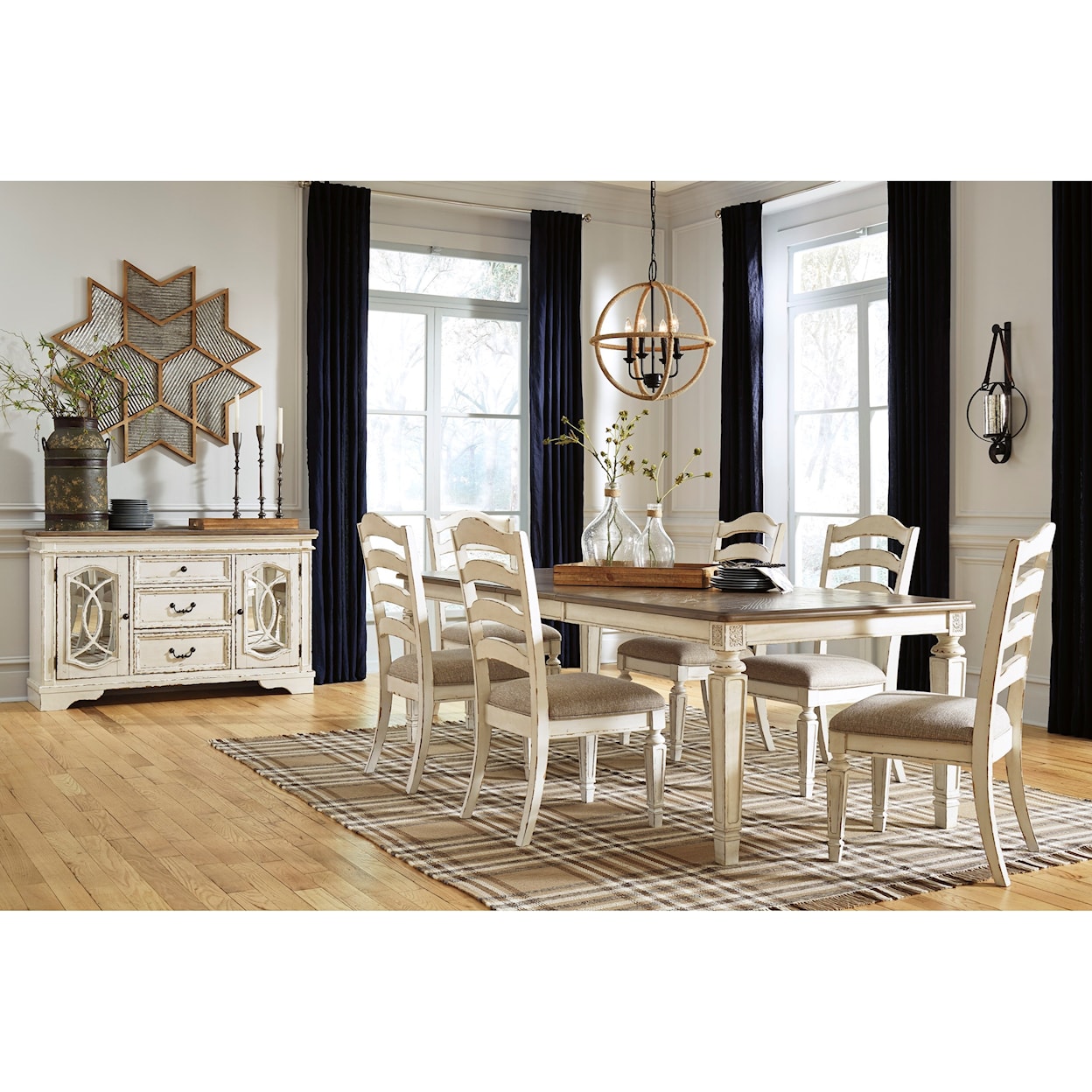 Signature Design by Ashley Furniture Realyn Formal Dining Room Group