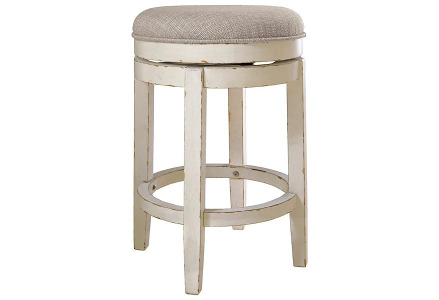Realyn Upholstered Swivel Stool by Signature Design by Ashley at Royal Furniture