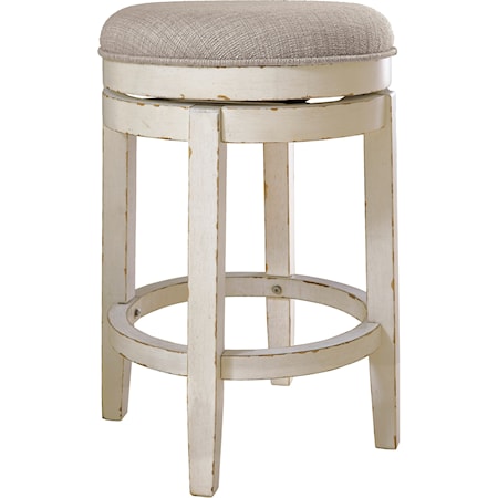 Upholstered Swivel Stool