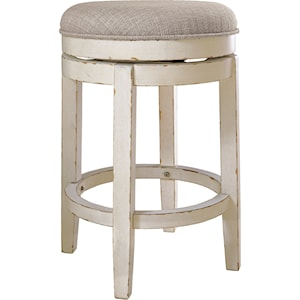 Signature Design by Ashley Realyn Upholstered Swivel Stool