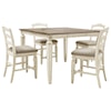 Signature Design by Ashley Realyn 5-Piece Counter Extension Table Set