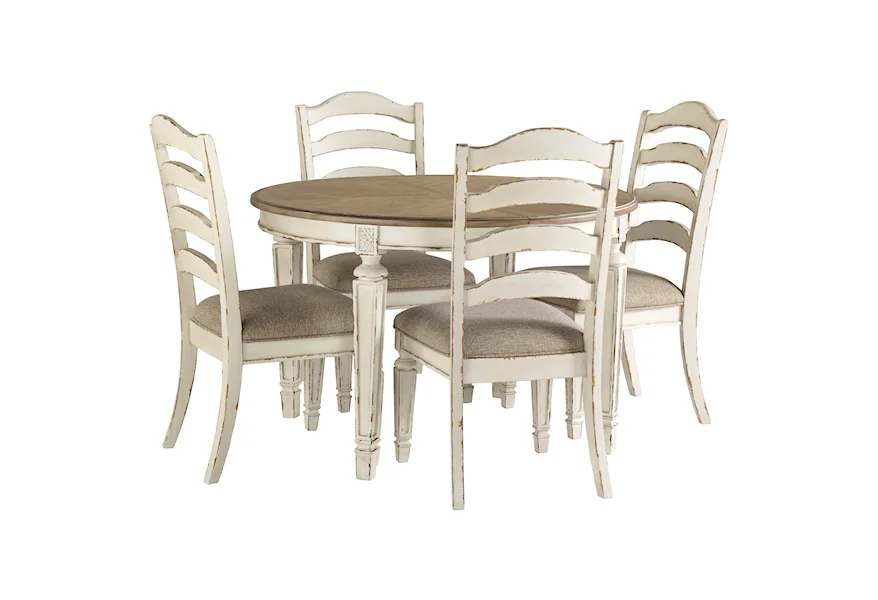 Realyn 5-Piece Table and Chair Set by Signature Design by Ashley at Sparks HomeStore