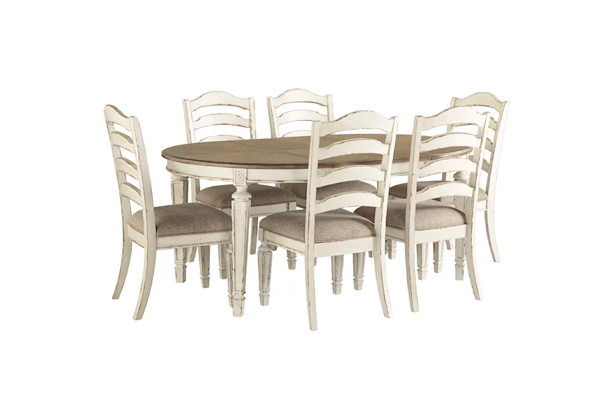 Realyn 7-Piece Table and Chair Set by Signature Design by Ashley at Zak's Home Outlet