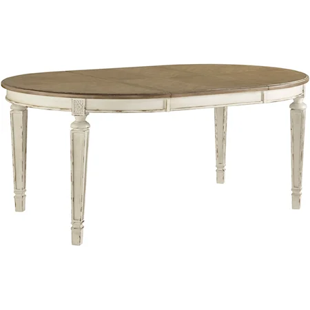 Oval Dining Room Extension Table