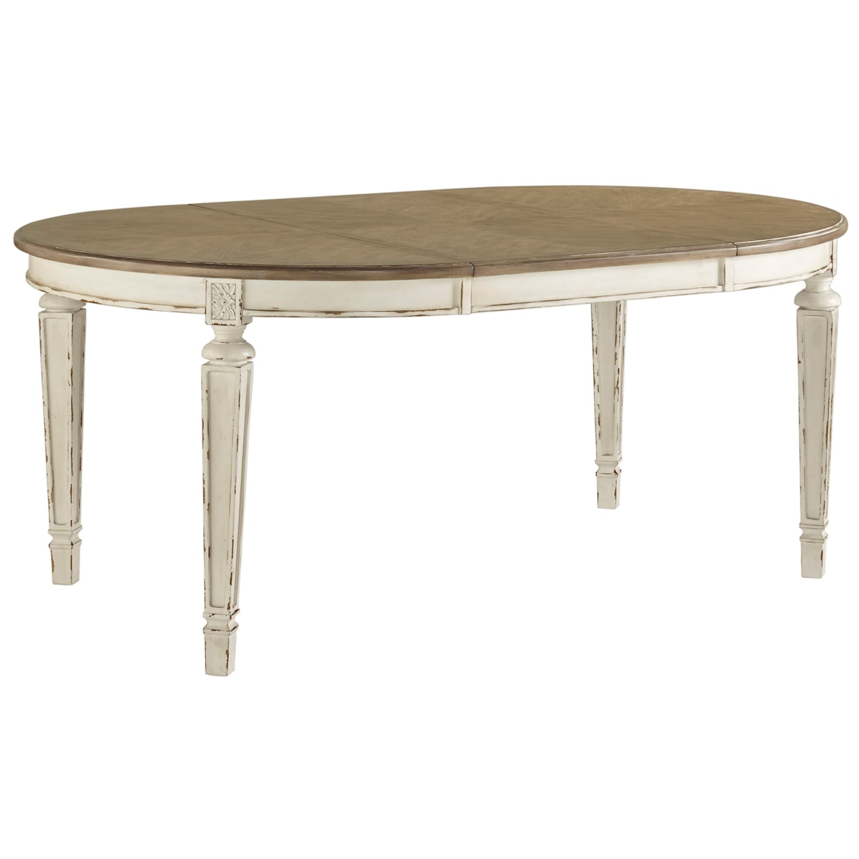 Signature Design Realyn Oval Dining Room Extension Table