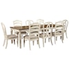 Signature Design by Ashley Realyn 9-Piece Table and Chair Set