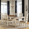 Signature Design by Ashley Realyn 7-Piece Rectangular Table and Chair Set