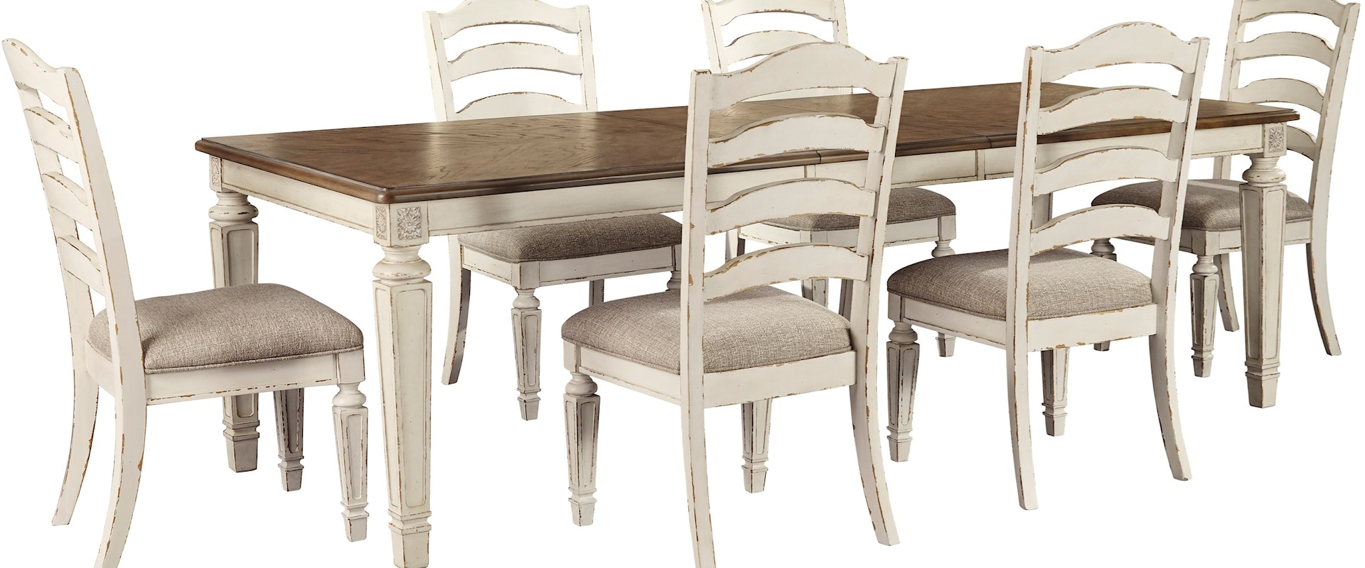 7-Piece Rectangular Table and Chair Set