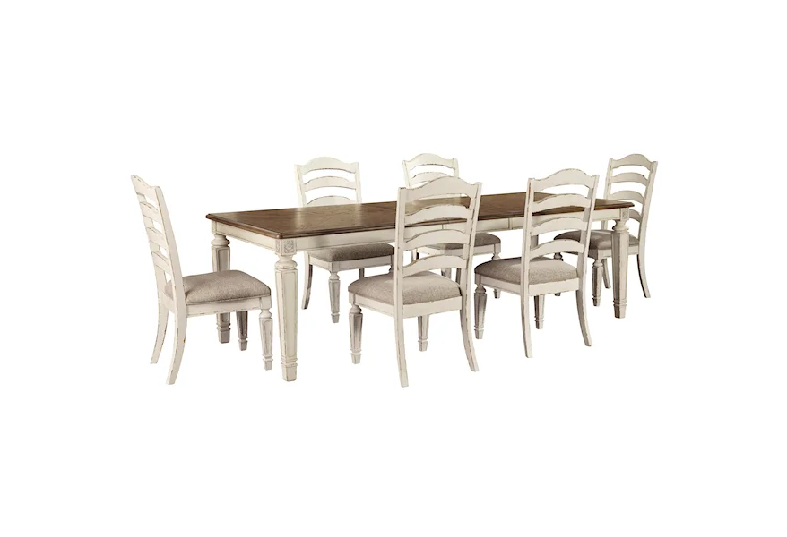 Realyn 7-Piece Rectangular Table and Chair Set by Signature Design by Ashley Furniture at Sam's Appliance & Furniture
