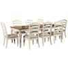 Signature Design by Ashley Realyn 9-Piece Rectangular Table and Chair Set