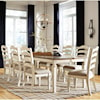 Signature Design by Ashley Realyn 9-Piece Rectangular Table and Chair Set