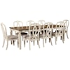 Signature Design by Ashley Realyn 9-Piece Rectangular Table and Chair Set