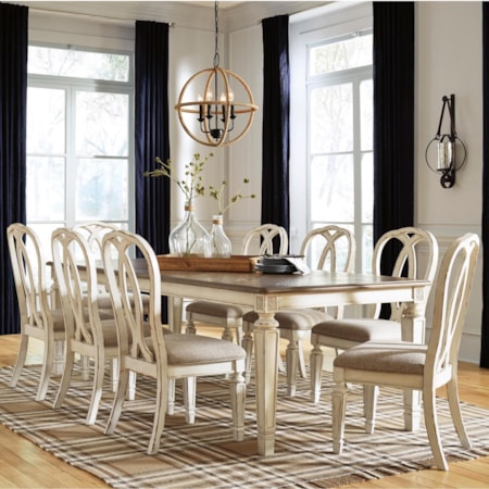 9-Piece Rectangular Table and Chair Set