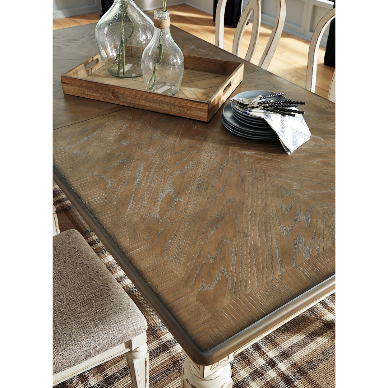 Signature Design by Ashley Realyn Rectangular Dining Room Extension Table