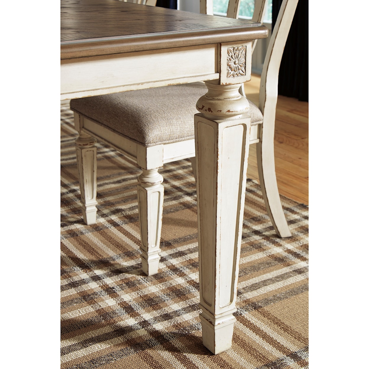 Benchcraft Realyn Rectangular Dining Room Extension Table