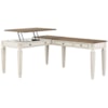 Ashley Signature Design Realyn L-Shape Desk with Lift Top