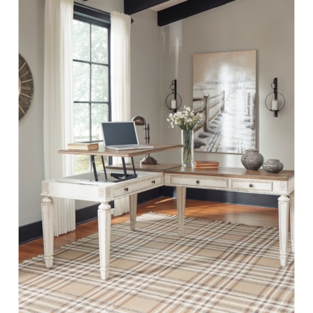 L-Shape Desk with Lift Top