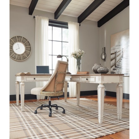 L-Shape Desk with Lift Top