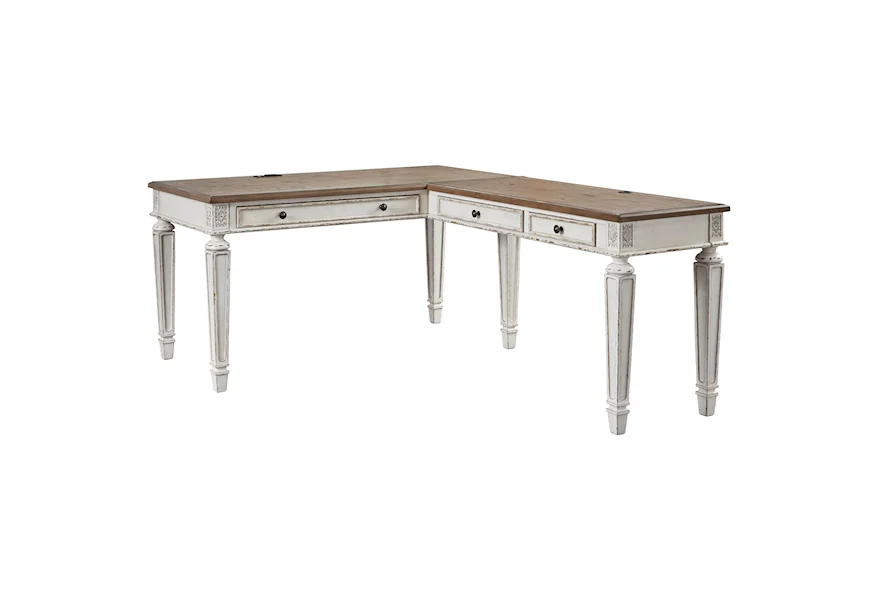 Realyn L Shape Desk by Signature Design by Ashley at Value City Furniture
