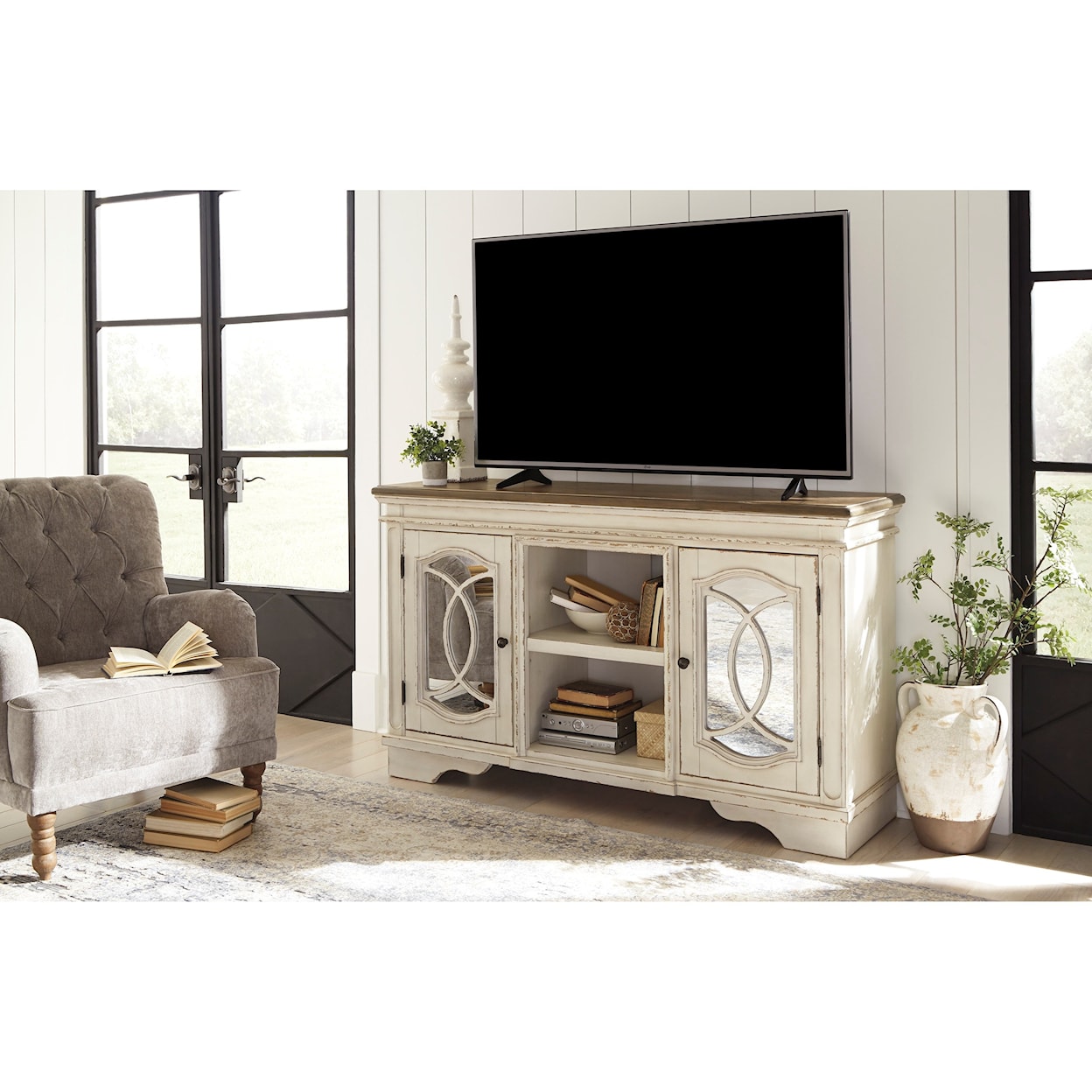 Michael Alan Select Realyn Large TV Stand