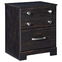 2 Drawer Nightstand with USB Ports