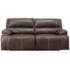 Ashley Furniture Signature Design Ricmen 2-Seat Power Reclining Sofa w/ Adj Headrests