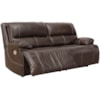 Signature Design by Ashley Ricmen 2-Seat Power Reclining Sofa w/ Adj Headrests