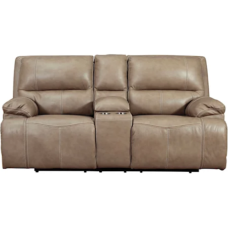 Power Reclining Loveseat w/ Adj. Headrests