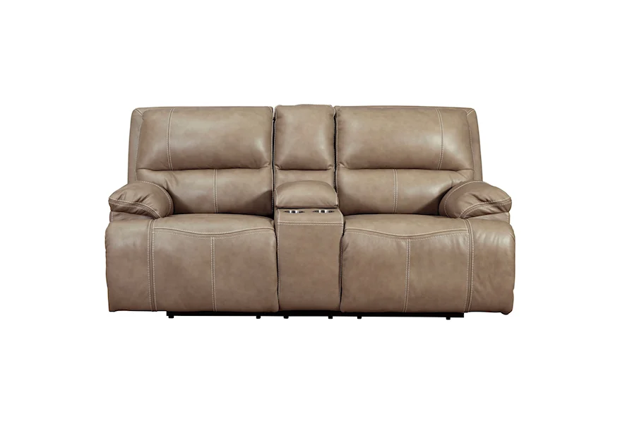 Ricmen Power Reclining Loveseat w/ Adj. Headrests by Signature Design by Ashley at Dream Home Interiors