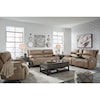 Ashley Furniture Signature Design Ricmen Power Reclining Loveseat w/ Adj. Headrests