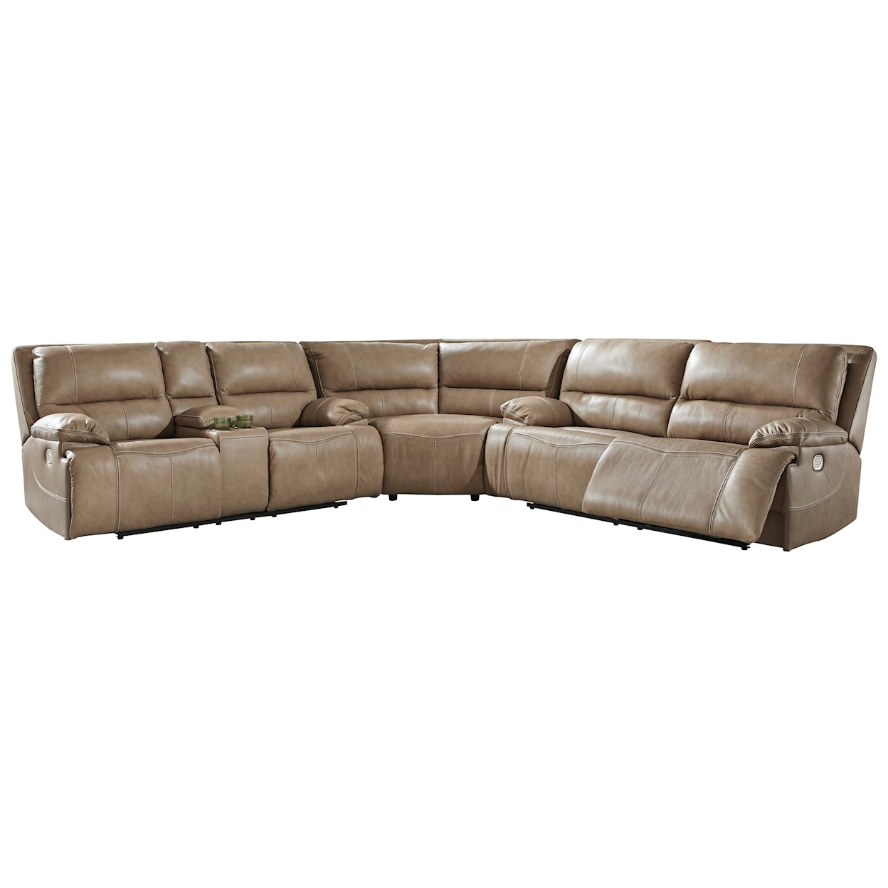 Signature Design by Ashley Ricmen 3-Piece Power Reclining Sectional