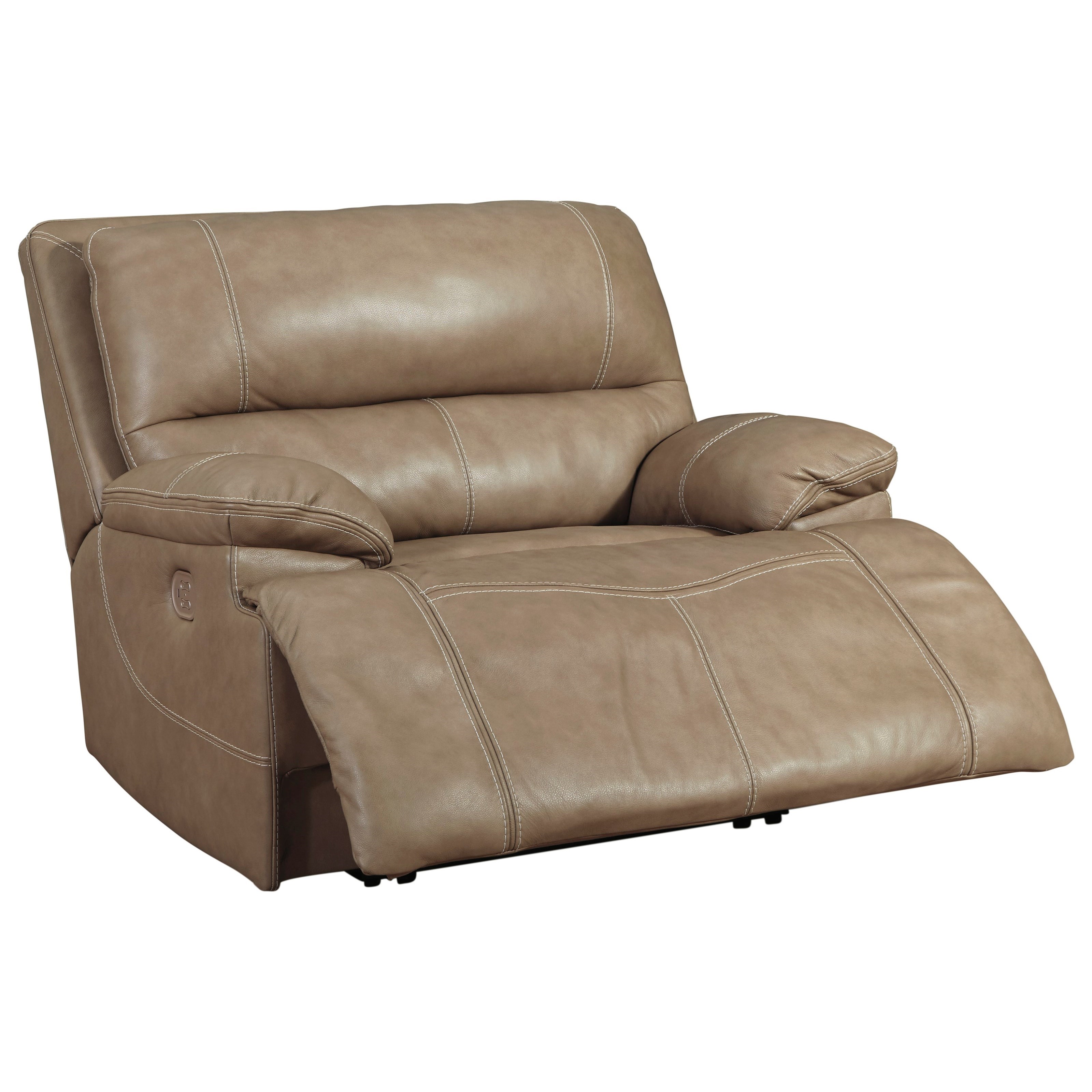 Wide seat shop power recliner