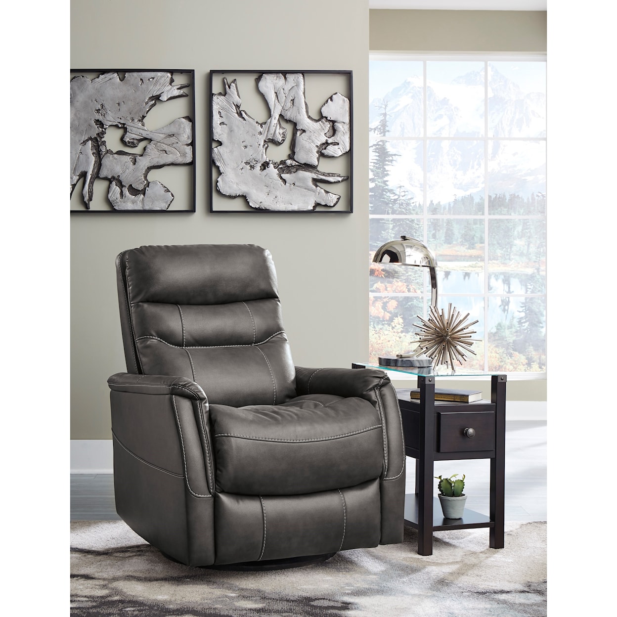 Signature Design Riptyme Swivel Glider Recliner